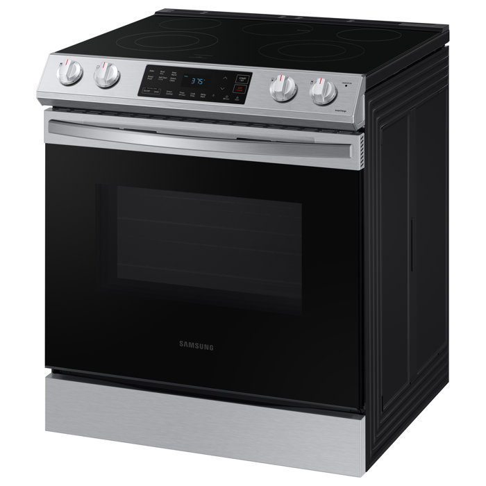 Samsung 30" 6.3 cu. ft. Smart SlideIn Electric Range & Reviews Wayfair